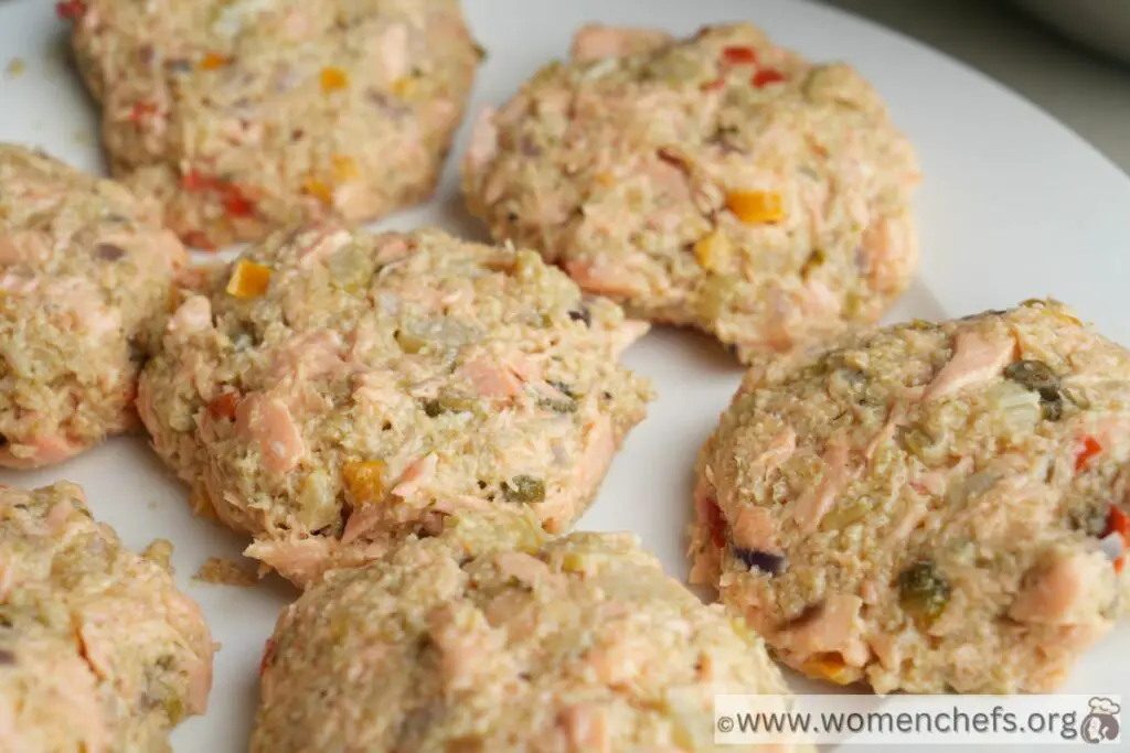 Shape the salmon patties