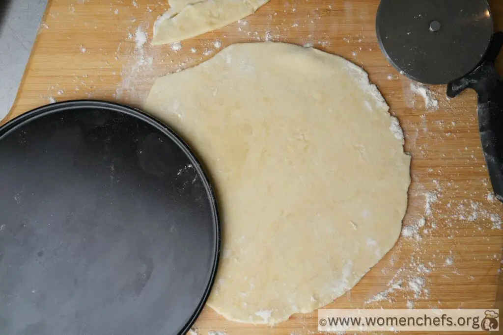 rolling the rugelach dough