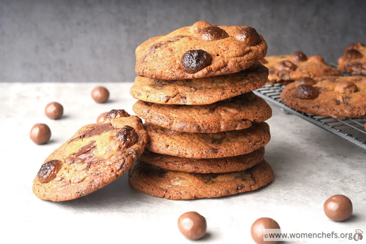 Ina Garten chocolate chunk cookies surrounded by Maltesers
